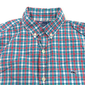 Vineyard Vines SLIM FIT TUCKER SM Button Cotton Plaid Check Casual Collar Shirt